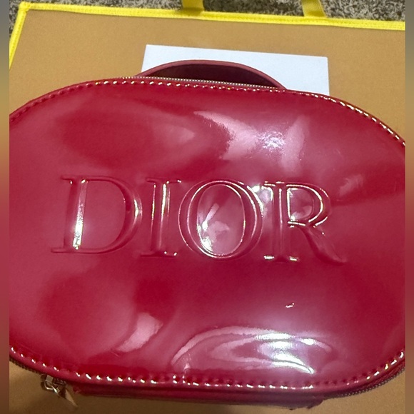 NEW Dior Red Cosmetic Pouch with makeup - Picture 5 of 5